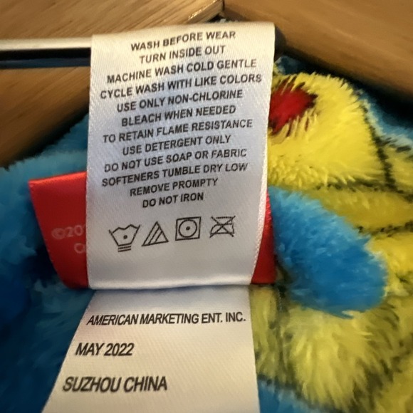 Pokemon Pikachu Plush Pajama Bathrobe Youth Blue Medium 8/10 - Picture 12 of 16